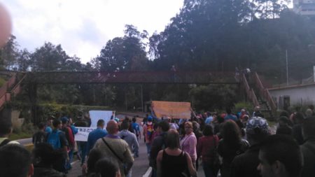 Protesta recorrió la Panamericana