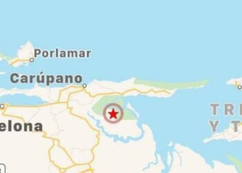 Sismo de magnitud 6,3 que se registró esta tarde en Venezuela y que obligó al cierre temporal del aeropuerto internacional El Dorado, de Bogotá.