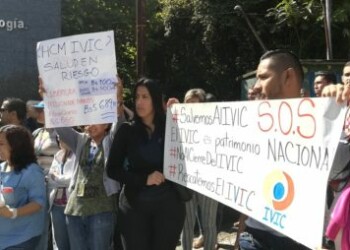 Este martes protestaron nuevamente trabajadores del IVIC