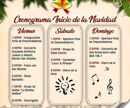 Con gaitas y show navideño arranca la navidad en Los Salias