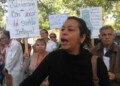 Denuncia durante protesta en el HVS