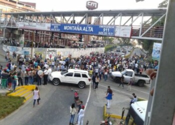 Durante varias semanas se registraron protestas en Montaña Alta contra el Gobierno Nacional en 2017