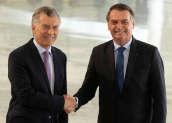Macri "condena" a la "dictadura de Maduro" junto a Bolsonaro