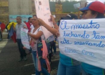 Jornada de protestas en varias zonas del estado Miranda este jueves.