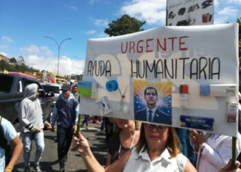 Protesta redoma de Los Salias
