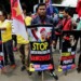 Sindicatos indonesios protestan contra la "intervención" de EEUU en Venezuela