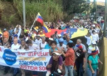 Marcha avanzó por la Panamericana