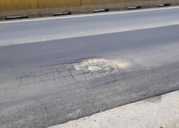Nuevo hundimiento en el km 15 de la Panamericana