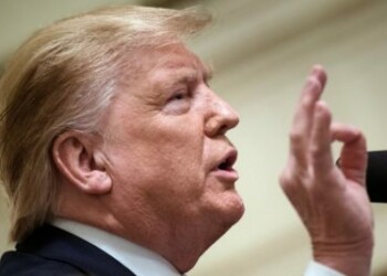 US President Donald Trump answers questions during a joint press conference with Italian President Sergio Mattarella (not pictured) at the White House in Washington, DC, on October 16, 2019. (Photo by Brendan Smialowski / AFP)