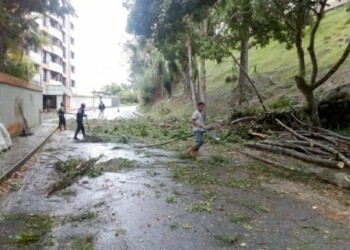 PC Los Salias atiende emergencias provocadas por lluvias